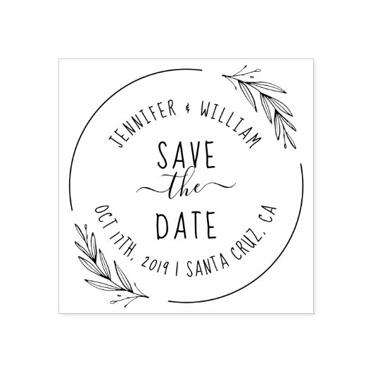 Rustieke handgeschreven koppels namen opslaan de d rubberstempel (Afrduk)