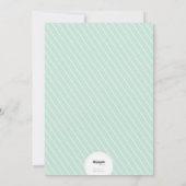 Rustieke handgetekende calligrafie met bladmotief  feestdagenkaart (Achterkant)