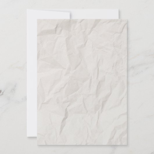 Rustieke handgetekende huwelijksuitnodiging kaart (Achterkant)