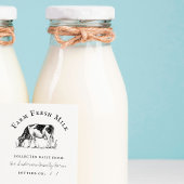 Rustieke handgetekende Koe familie Boerderij Fresh Rubberstempel