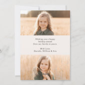 Rustieke HandGetrokken Mistletoe Pine Kerstmis 3 F Feestdagenkaart (Achterkant)