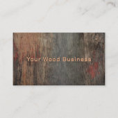 Rustieke Handyman Carpenter Country Wood Grain Visitekaartje (Voorkant)