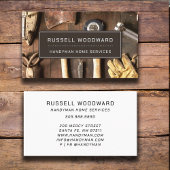 Rustieke Handyman Carpenter Gereedschap van de han Visitekaartje