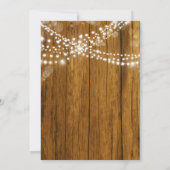 Rustieke Hangende Lichten Wijnvaten Verjaardagsfee Kaart (Achterkant)