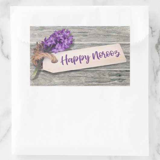 Rustieke Happy Norooz Hyacint - Sticker (Tas)