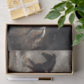 Rustieke hardlooppaarden kunst decoupage tissuepapier (Geschenk)