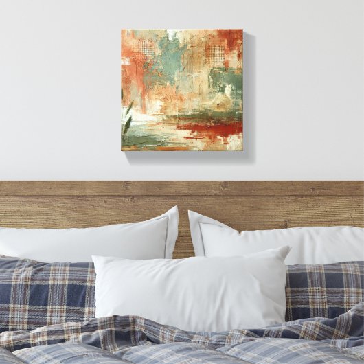 rustieke harmonie canvas afdruk (Insitu (Slaapkamer))