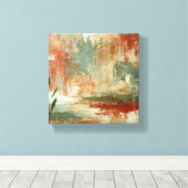 rustieke harmonie canvas afdruk (Insitu (Houten vloer))