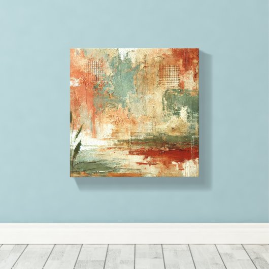 rustieke harmonie canvas afdruk (Insitu (Houten vloer))