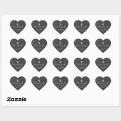 Rustieke Hart Bedoeld om Bijenhoning Bruiloftsgesc Sticker (Vel)