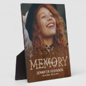 Rustieke Hart Herinneringsfoto Fotoplaat (Zijkant)