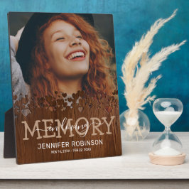 Rustieke Hart Herinneringsfoto Fotoplaat