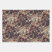 Rustieke hartcollage: charmant fotopatroon inpakpapier vel (Voorkant 3)