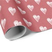 Rustieke harten Eenvoudige rode boerderij Cadeaupapier (Rol Hoek)