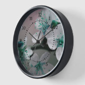 Rustieke hedendaagse Blauwgroen bloem (Hoek)