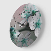 Rustieke hedendaagse Blauwgroen bloem Grote Klok (Hoek)