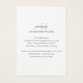 Rustieke heidense Wicca pentakel sieraden oorbel Visitekaartje (Achterkant)