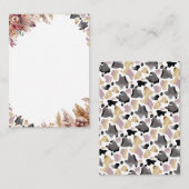 Rustieke Heilige Koe Bloemen Blank Note Kaart Notitiekaartje (Voorkant / Achterkant)