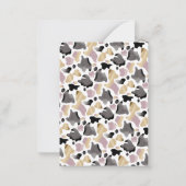Rustieke Heilige Koe Bloemen Blank Note Kaart Notitiekaartje (Achterkant)