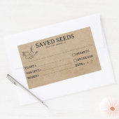 Rustieke Heirloom Seed Packet Labels (Envelop)