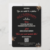 Rustieke heksen bezems stad vergadering Halloween Kaart (Achterkant)