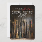 Rustieke heksen bezems stad vergadering Halloween Kaart (Voorkant)