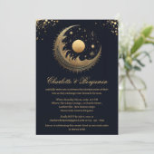 Rustieke  hemelse bruiloft kaart (Staand voorkant)