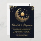 Rustieke hemelse bruiloft uitnodiging (Voorkant / Achterkant)