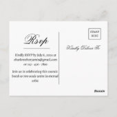 Rustieke hemelse bruiloft uitnodiging (Achterkant)