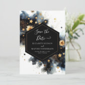 Rustieke Hemelse Huwelijk Save The Date (Staand voorkant)