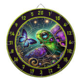 Rustieke Hemelse Schildpad Butterfly Lodge Art Dartbord (Voorkant)