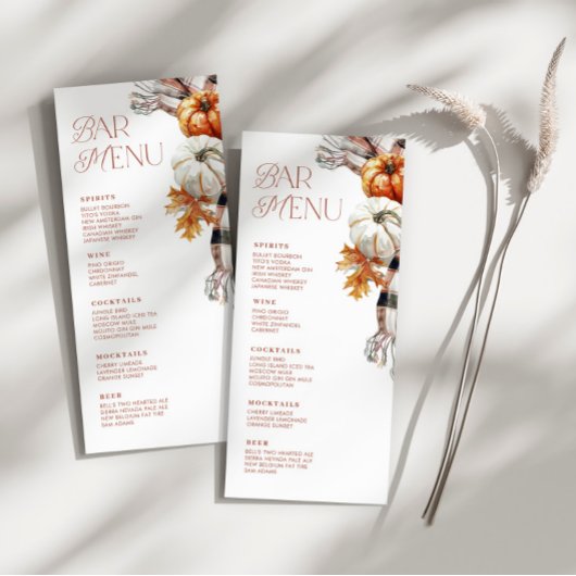Rustieke Herfst 4x9 Bar Drink Menu