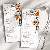 Rustieke Herfst 4x9 Thanksgiving Dinner Menu