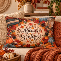 Rustieke Herfst Altijd Dankbaar Pompoenen Illustra