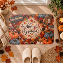 Rustieke Herfst Altijd Dankbaar Pompoenen Illustra