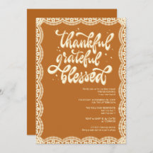 Rustieke Herfst Autumn Friendsgiving Terracotta