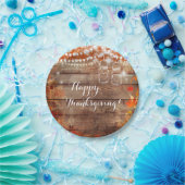 Rustieke Herfst Autumn Leaves Thanksgiving Borden Papieren Bordje (Feest)