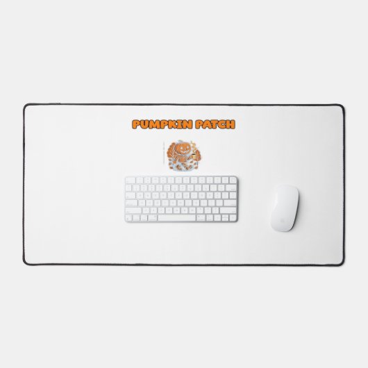 Rustieke Herfst Autumn Pumpkins Bloembladeren Clas Bureaumat (Keyboard & Muis)