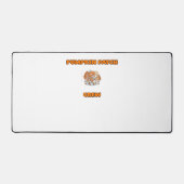 Rustieke Herfst Autumn Pumpkins Bloembladeren Clas Bureaumat (Voorkant)