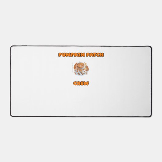 Rustieke Herfst Autumn Pumpkins Bloembladeren Clas Bureaumat (Voorkant)