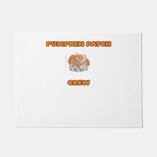 Rustieke Herfst Autumn Pumpkins Bloembladeren Clas Deurmat (Voorkant)