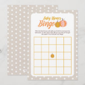 Rustieke Herfst Baby shower Bingo Game Kaart (Voorkant / Achterkant)