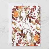 Rustieke herfst Baby shower Invitation Kaart (Achterkant)