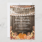 Rustieke herfst baby shower kaart (Voorkant)