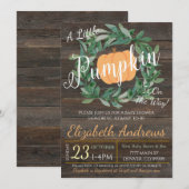 Rustieke Herfst Baby Shower Uitnodiging (Voorkant / Achterkant)