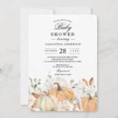 Rustieke herfst baby shower uitnodiging | Aquarel (Voorkant)