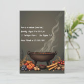 Rustieke herfst BBQ Herfst Gathering Kaart (Staand voorkant)