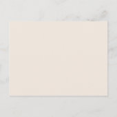 Rustieke Herfst Beige bruiloft receptie Dank u kaa Briefkaart (Achterkant)