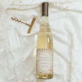  rustieke Herfst Beige bruiloft wijnlabel Wijn Etiket