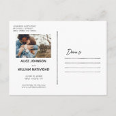 Rustieke herfst berg bruiloft | De datum opslaan Aankondigingskaart (Achterkant)